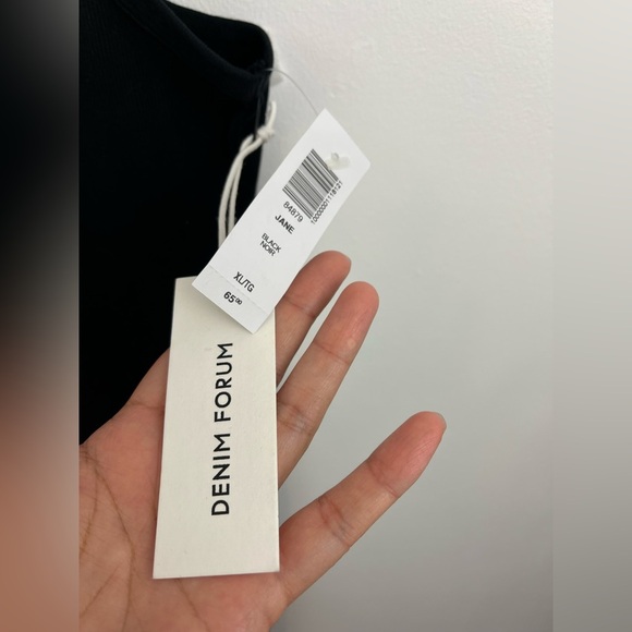 ARITZIA DENIM FORUM The Jane black dress SIze XL LBD - Picture 4 of 8